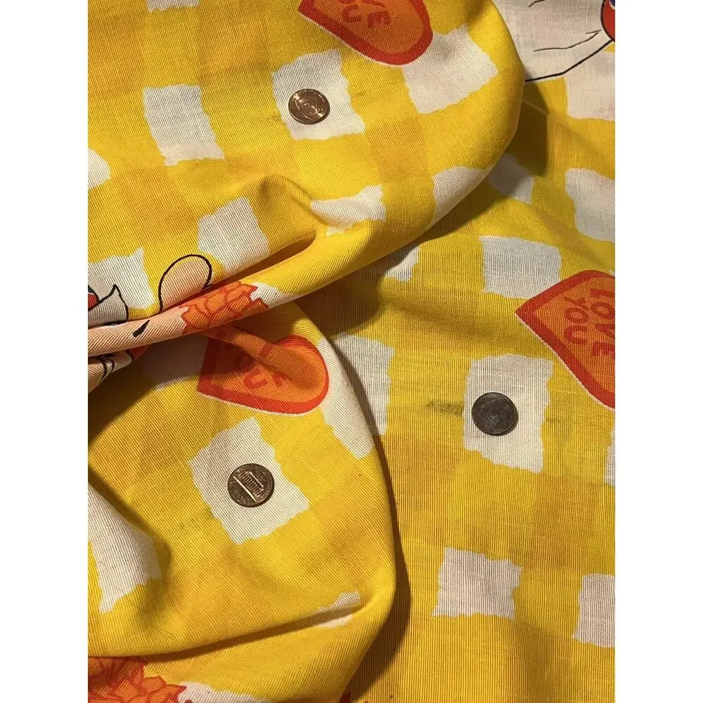 Vintage Raggedy Ann & Andy Bobbs Merrill Twin Bedspread Flat Sheet 70s READ